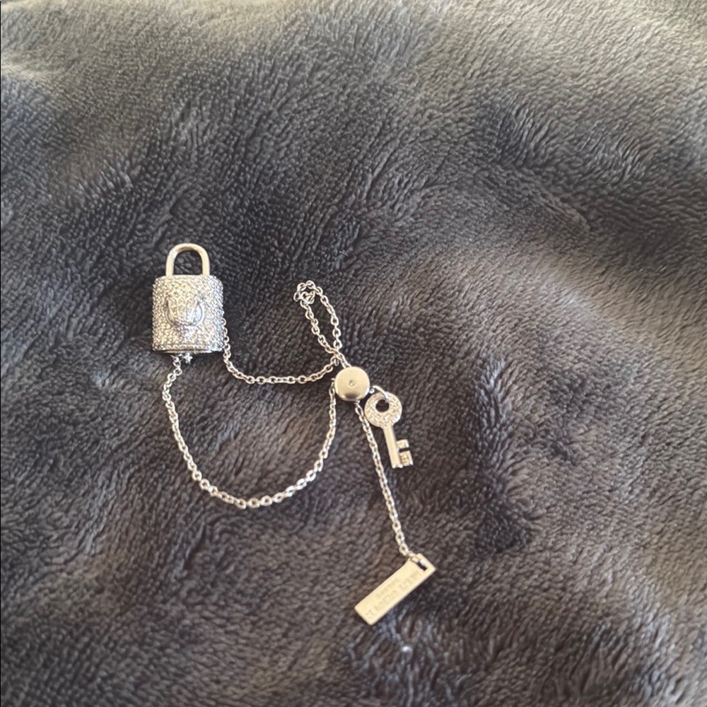 Kurt Geiger London Silver Lock bracelet